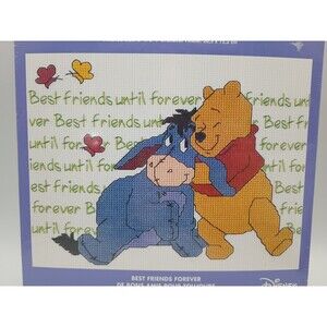 Disney Home Best Friends Forever Counted Cross Stitch Kit 1132-42 Pooh Eeyore